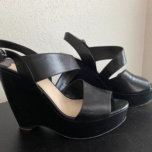 PRADA Barely Worn Black Wedges
